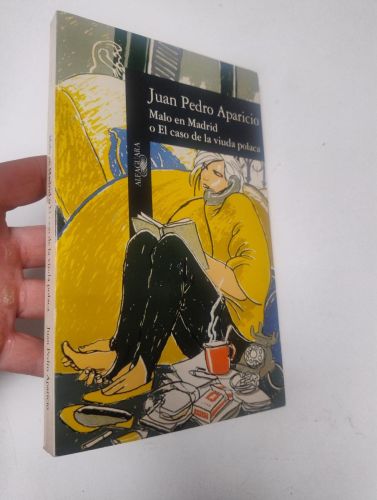 Portada del libro de Malo en Madrid o El caso de la viuda polaca (dedicado por el autor)