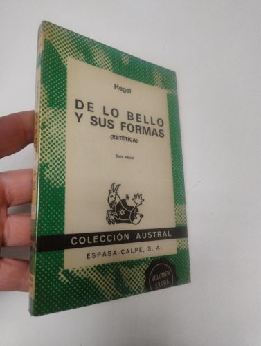 Portada del libro de De lo bello y sus formas