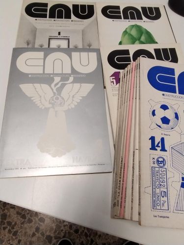 Portada del libro de Lote de la Revista CAU (Construcción, Arquitectura, Urbanismo) números 1-14