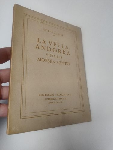 Portada del libro de La Vella Andorra vista per Mossèn Cinto