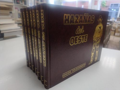 Portada del libro de Hazañas del Oeste (7 tomos, obra completa. Facsímil)