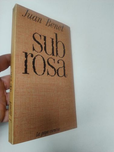 Portada del libro de Sub rosa