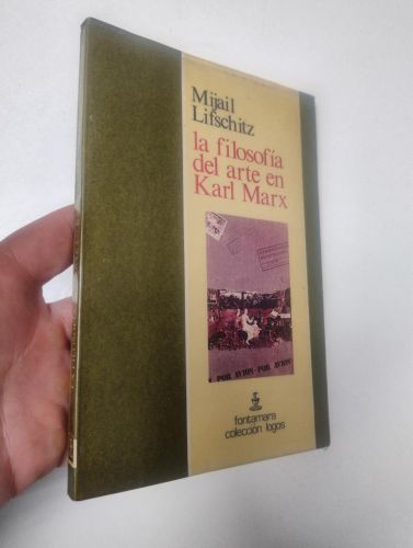 Portada del libro de La filosofía del arte en Karl Marx