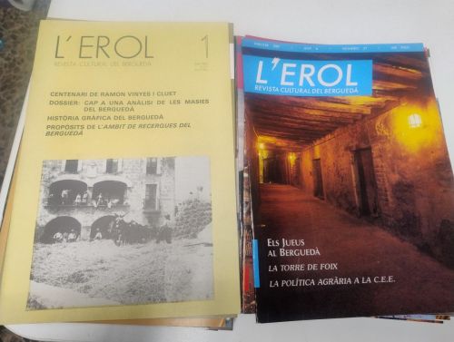 Portada del libro de L'Erol. Revista cultural del Berguedà (lot de 29 exemplars)