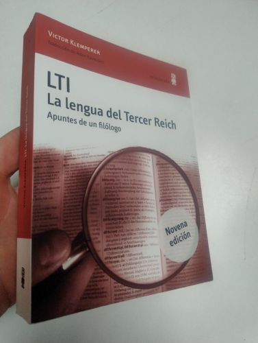 Portada del libro de LTI. La lengua del Tercer Reich