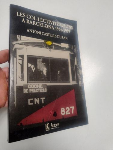 Portada del libro de Les col·lectivitzacions a Barcelona, 1936-1939