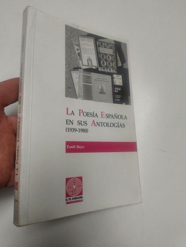 Portada del libro de La poesía española en sus antologías (1939-1980)
