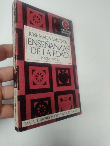 Portada del libro de Enseñanzas de la edad. Poesía 1945-1970