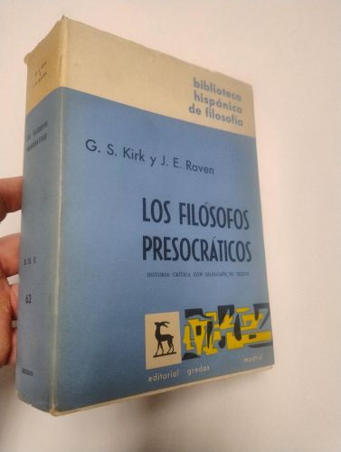 Portada del libro de Los filósofos presocráticos