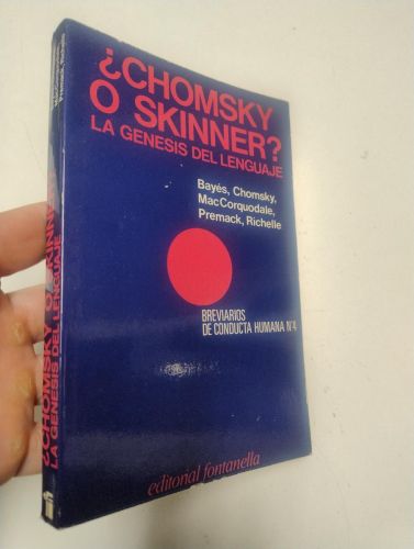 Portada del llibre de ¿Chomsky o Skinner? La génesis del lenguaje
