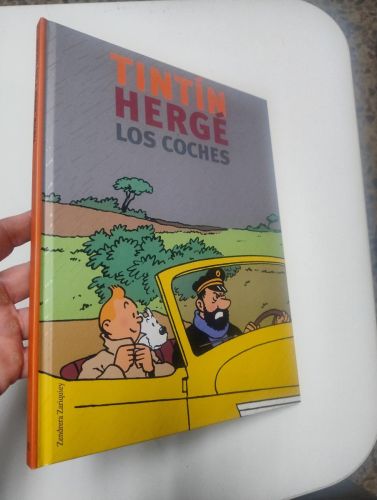 Portada del llibre de Tintín, Hergé y los coches