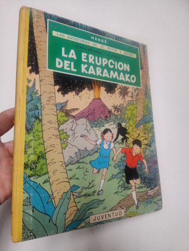 Portada del llibre de La erupción del Karamako. Las aventuras de Jo, Zette y Jocko. El rayo misterioso, 2º episodio