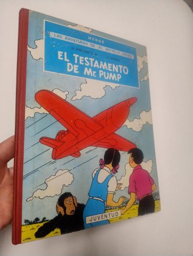 Portada del llibre de El testamento de Mr. Pump. Las aventuras de Jo, Zette y Jocko. El Stratonef H. 22, 1er episodio