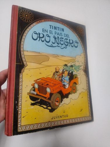 Portada del llibre de Tintín el el país del oro negro
