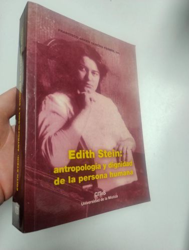 Portada del llibre de Edith Stein: antropología y dignidad de la persona humana