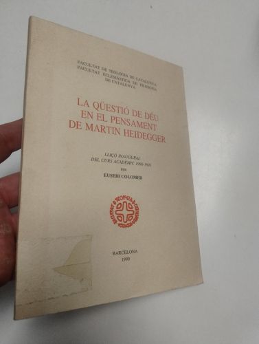 Portada del llibre de La qüestió de Déu en el pensament de Martin Heidegger