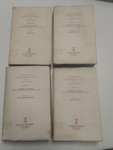 Portada del libro de Conceptos fundamentales de la teología (4 tomos)