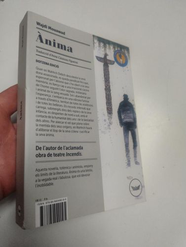Portada del llibre de Ànima (en català)