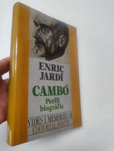 Portada del llibre de Cambó. Perfil biogràfic