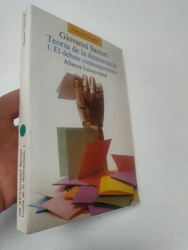 Portada del llibre de Teoría de la democracia. 1. El debate contemporáneo
