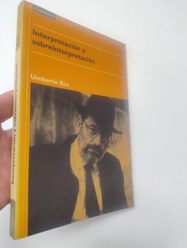 Portada del llibre de Interpretación y sobreinterpretación