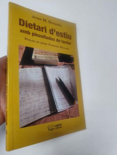 Portada del libro de Dietari d'estiu amb pinzellades de tardor