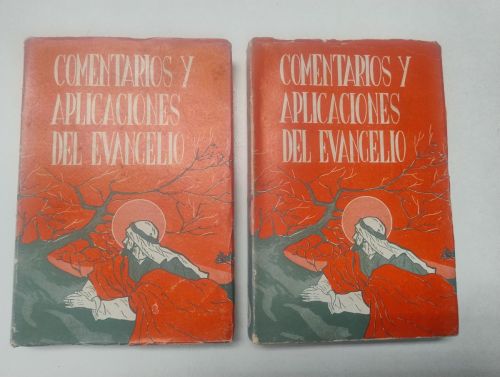 Portada del libro de Comentarios y apliaciones del Evangelio (2 tomos)