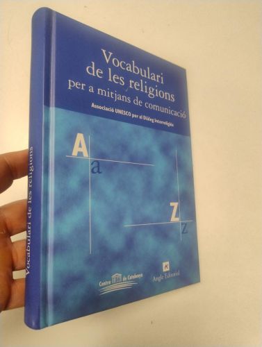 Portada del libro de Vocabulari de les religions per a mitjans de comunicació