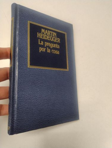 Portada del libro de La pregunta por la cosa