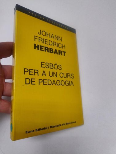 Portada del llibre de Esbós per a un curs de pedagogia