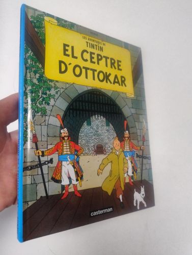 Portada del libro de El ceptre d'Ottokar. Les aventures de Tintín