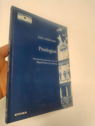 Portada del libro de Proslogion