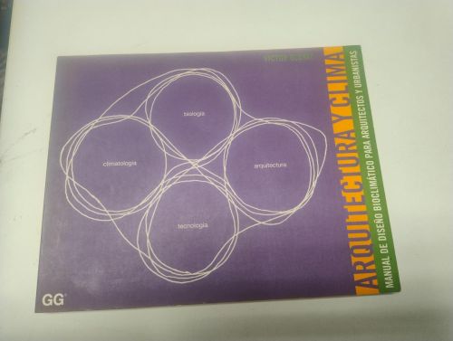 Portada del libro de Arquitectura y clima