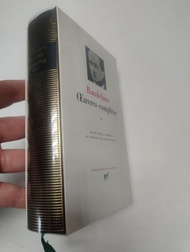 Portada del libro de Baudelaire Oeuvres Completes Tome 2. la Pleiade Nº7