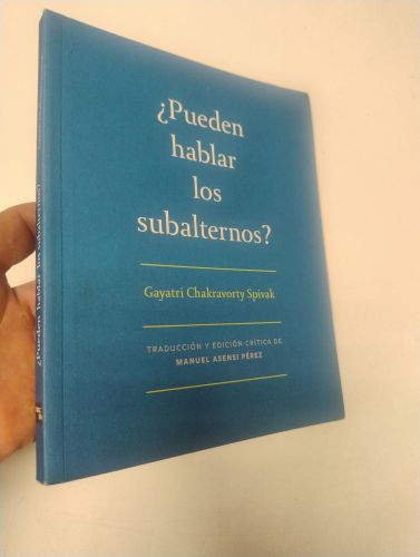 Portada del libro de ¿Pueden hablar los subalternos?