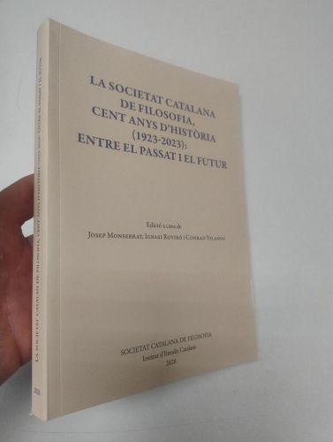 Portada del libro de La Societat Catalana de Filosofia, cent anys d'història (1923-2023)