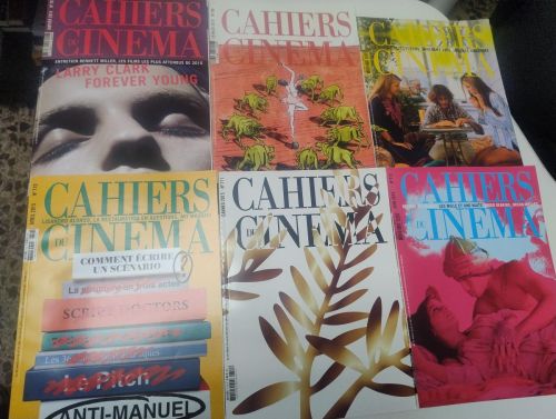 Portada del libro de Lote 11 revistas Cahiers du Cinéma. Año 2015 completo.