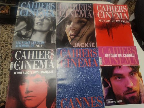 Portada del libro de Lote 11 revistas Cahiers du Cinéma. Año 2017 completo.