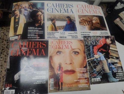 Portada del libro de Lote 11 revistas Cahiers du Cinéma. Año 1999 completo