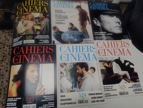 Portada del libro de Lote 11 revistas Cahiers du Cinéma. Año 1998 completo.