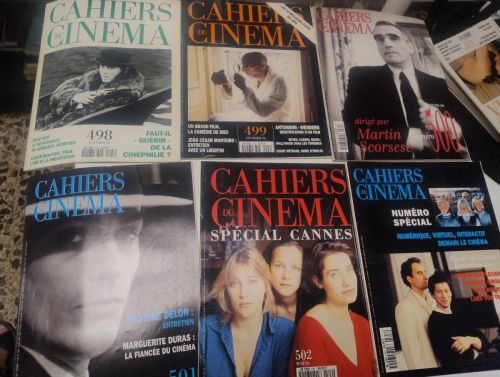 Portada del libro de Lote 11 revistas Cahiers du Cinéma. Año 1996 completo