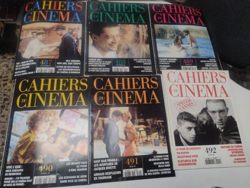 Portada del libro de Lote 11 revistas Cahiers du Cinéma. Año 1995 completo