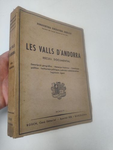 Portada del libro de Les valls d'Andorra