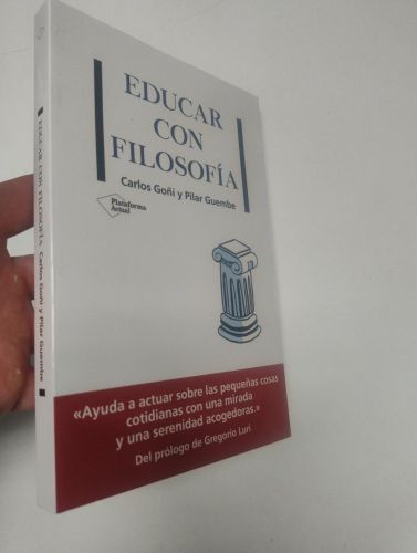 Portada del libro de Educar con filosofía