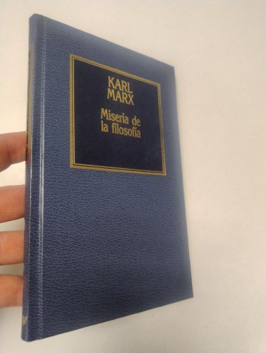 Portada del libro de Miseria de la filosofía