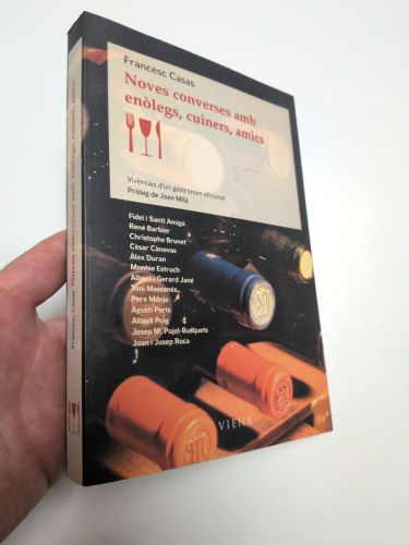 Portada del libro de Noves converses amb enòlegs, cuiners, amics
