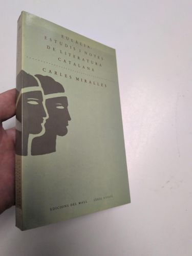 Portada del libro de Eulàlia. Estudis i notes de literatura catalana
