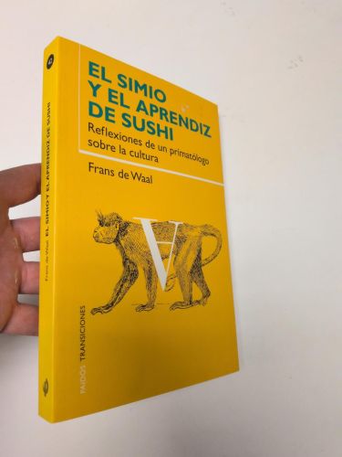 Portada del libro de El simio y el aprendiz de sushi