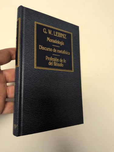 Portada del libro de Monadología/Discurso de metafísica/Profesión de fe del filósofo