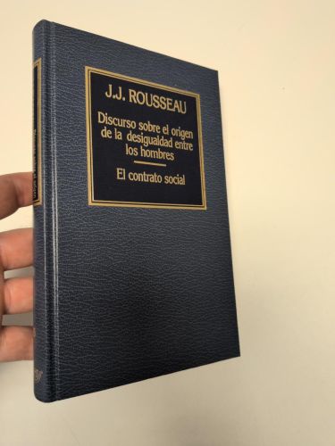 Portada del llibre de Discurso sobre el origen de la desigualdad entre los hombres/El contrato social